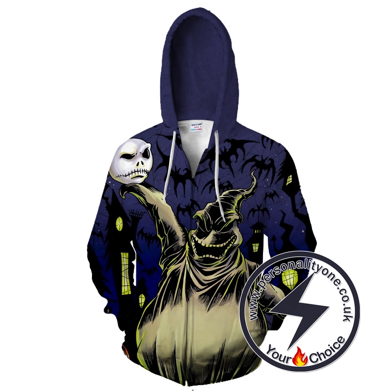 Halloween Town Oogie Boogie Performance Zip Up Hoodie