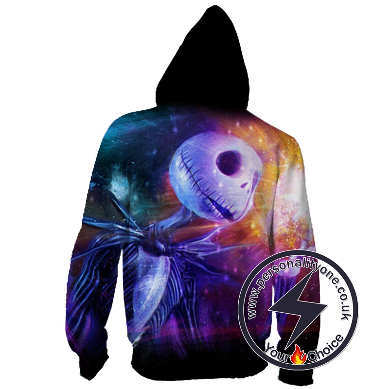 Jack Skellington The Nightmare Before Christmas Zip Up Hoodie