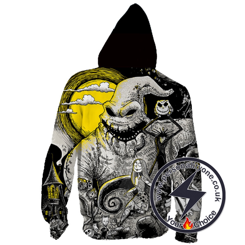 jack and sally zip up hoodie