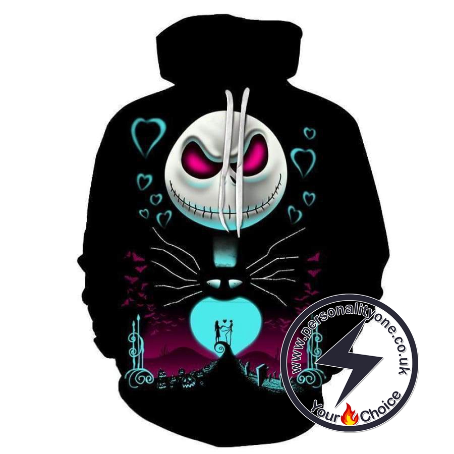 The Nightmare Before Christmas Jack And Sally Love Hoodie