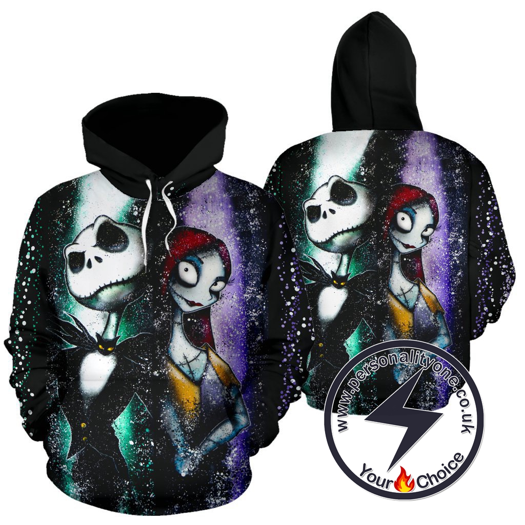 The Nightmare Before Christmas Jack And Sally Romantic night Hoodie