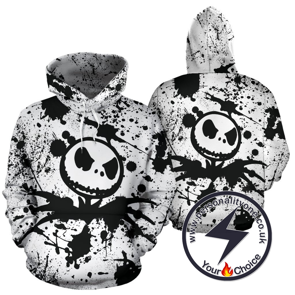 The Nightmare Before Christmas Jack Skellington Ink Logo Hoodie