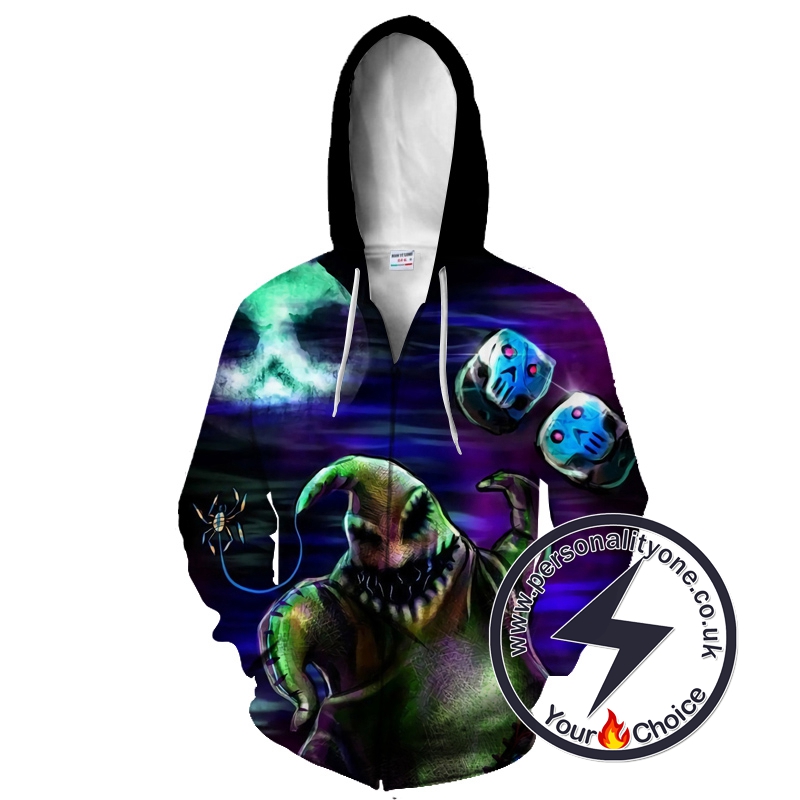 The Nightmare Before Christmas Oogie Boogie Zip Up Hoodie