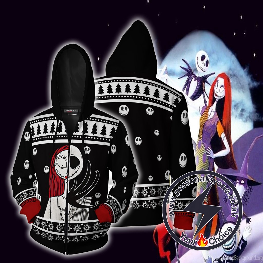 The Nightmare Before Christmas Sally Christmas Zip Up Hoodie