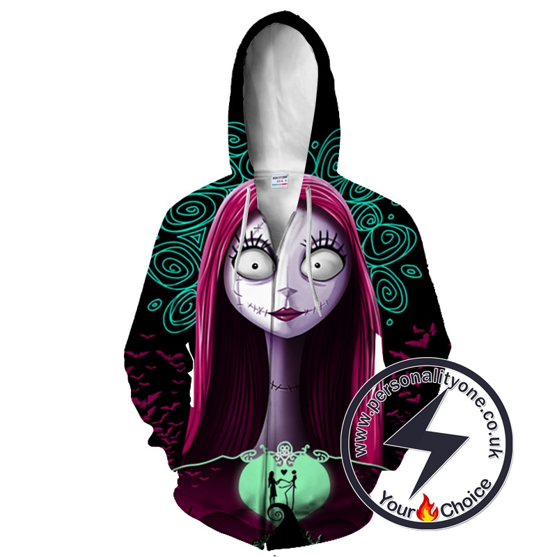 The Nightmare Before Christmas Sally Ragdoll Zip Up Hoodie