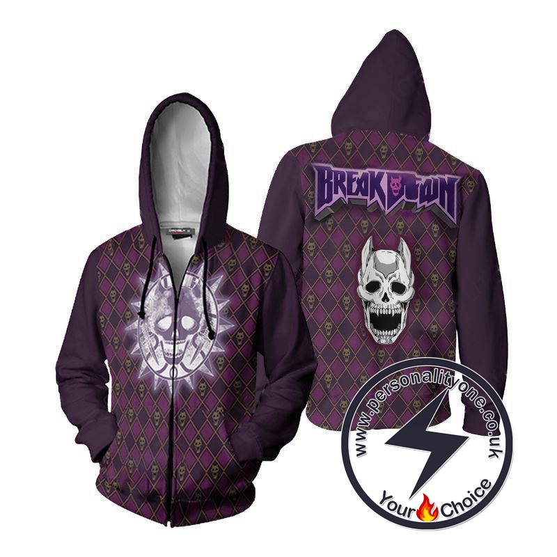 JoJo's Bizarre Adventure - Kira Yoshikage Symbol Unisex Zip Up Hoodie Jacket