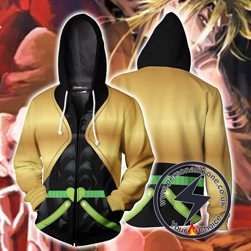 JoJo's Bizarre Adventure Stardust Crusaders Dio Brando Hoodie Cosplay Jacket Zip Up