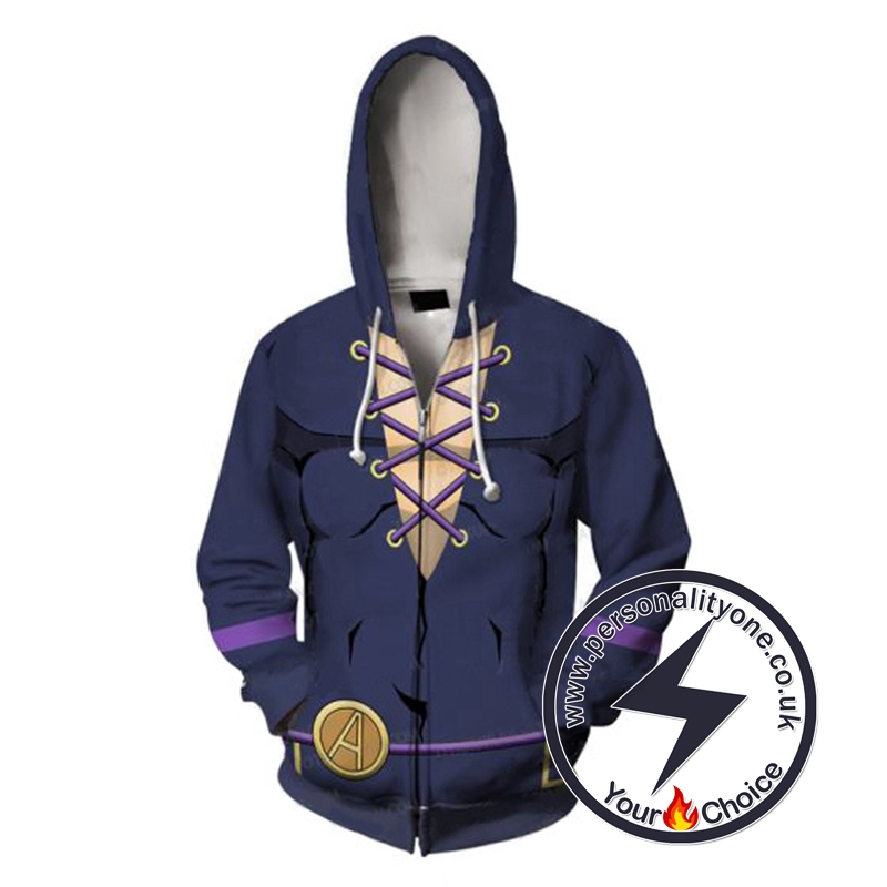 Jojo's Bizzare Adventure Golden Wind Leone Abbacchio Cosplay Hoodie Jacket