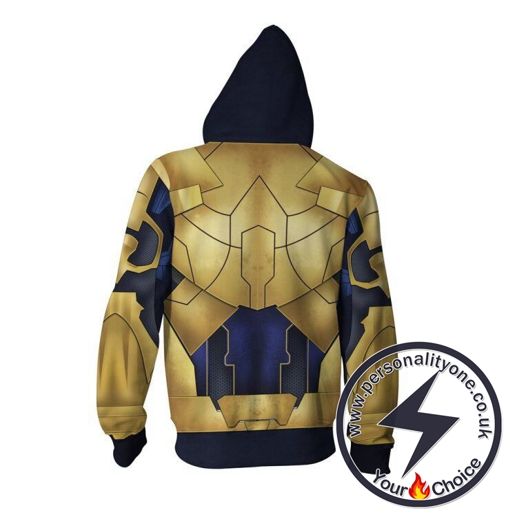 The Avengers 4 Avengers: Endgame the Advanced Thanos Cosplay Zip Up Hoodie Jacket