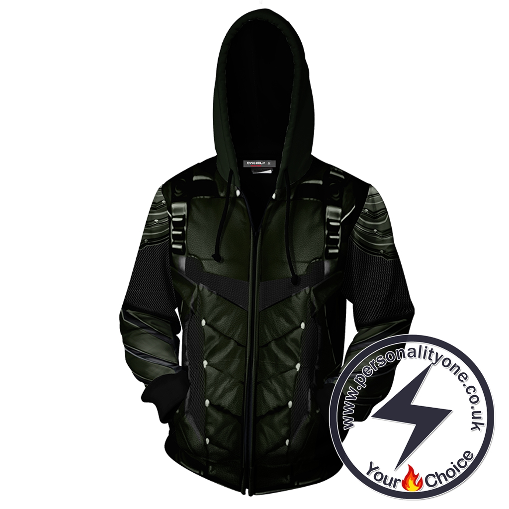 Arrow Oliver Cosplay Zip Up Hoodie Jacket