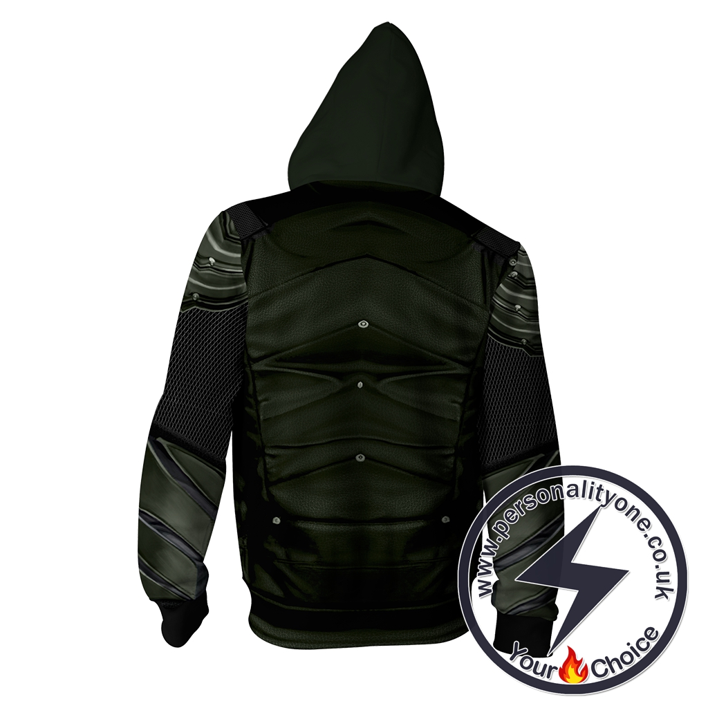 Arrow Oliver Cosplay Zip Up Hoodie Jacket