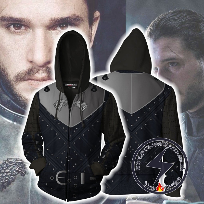 Game Of Thrones Jon Snow (Season 7) Cosplay Zip Up Hoodie Jacket