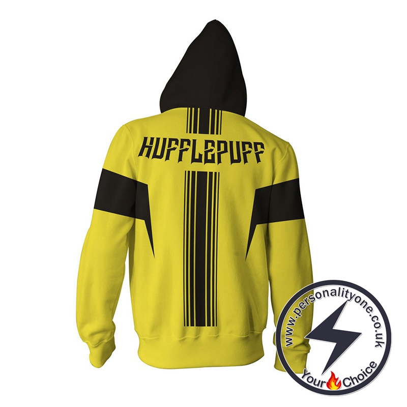 Harry Potter Hufflepuff Cosplay Zip Up Hoodie Jacket