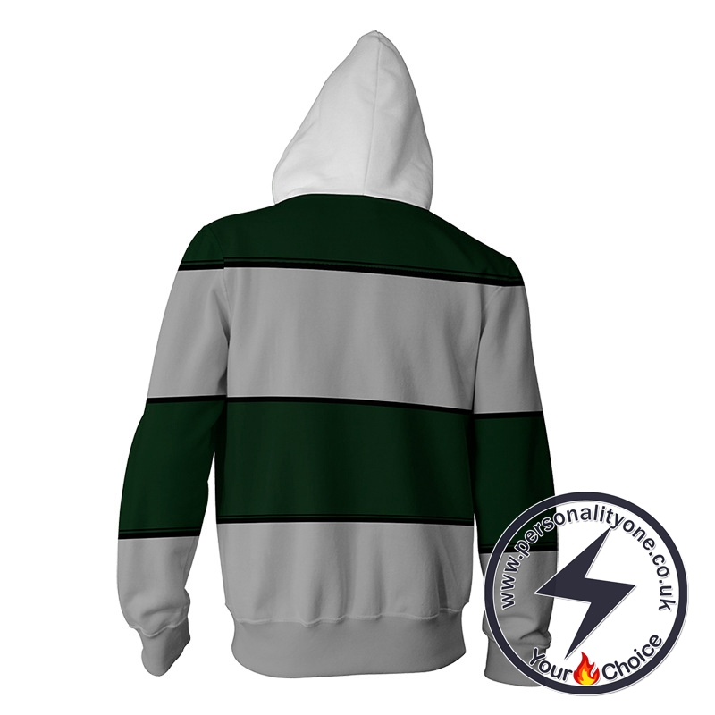 slytherin zip hoodie