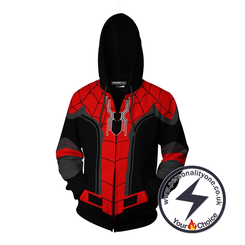 Spider-Man: Far From Home Cosplay Zip Up Hoodie Jacket