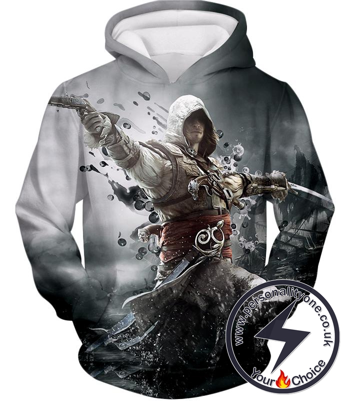 Assassin's Creed Black Flag Hero Edward James Kenway Cool Action Hoodie