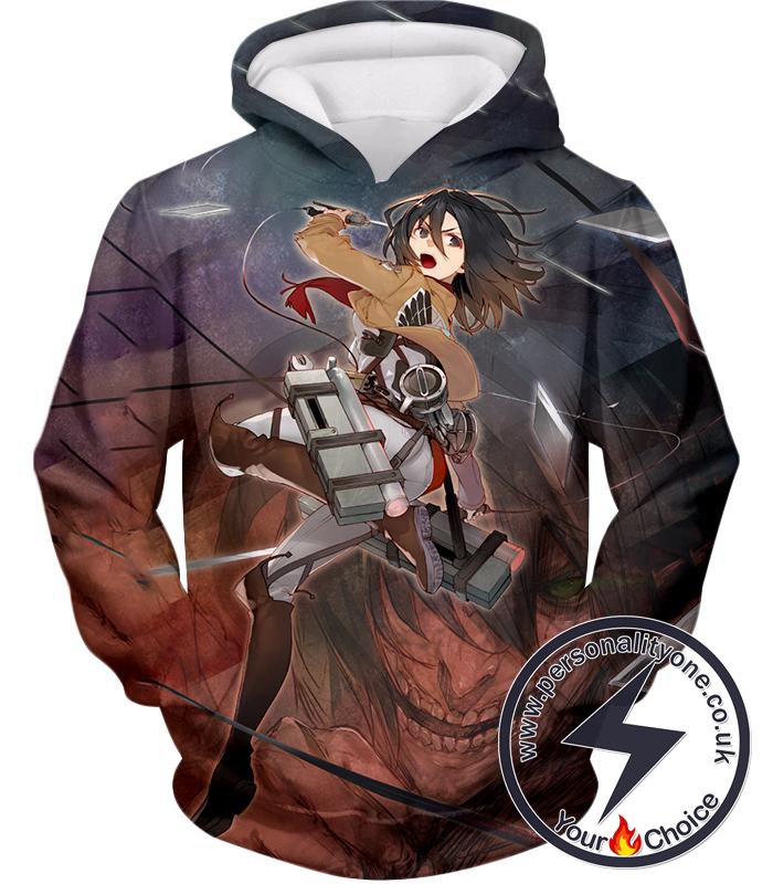 Attack on Titan Super Skilled Soldier Mikasa Ackerman Ultimate Anime Action Hoodie