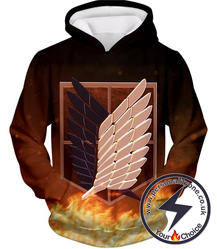 Attack on Titan The Brave Survey Corps Logo Hoodie