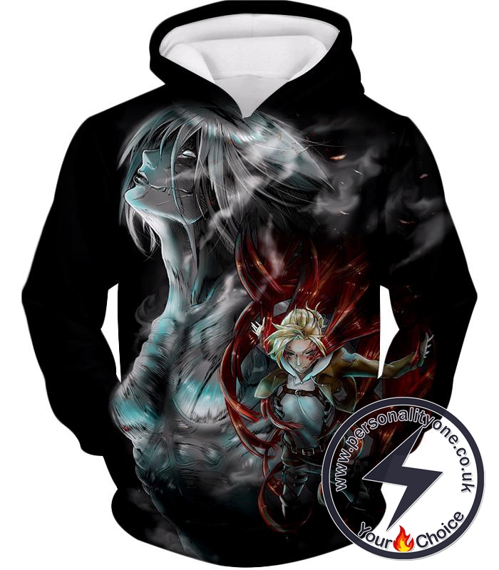 Attack on Titan Titan Soldier Annie Leonhardt Black Hoodie