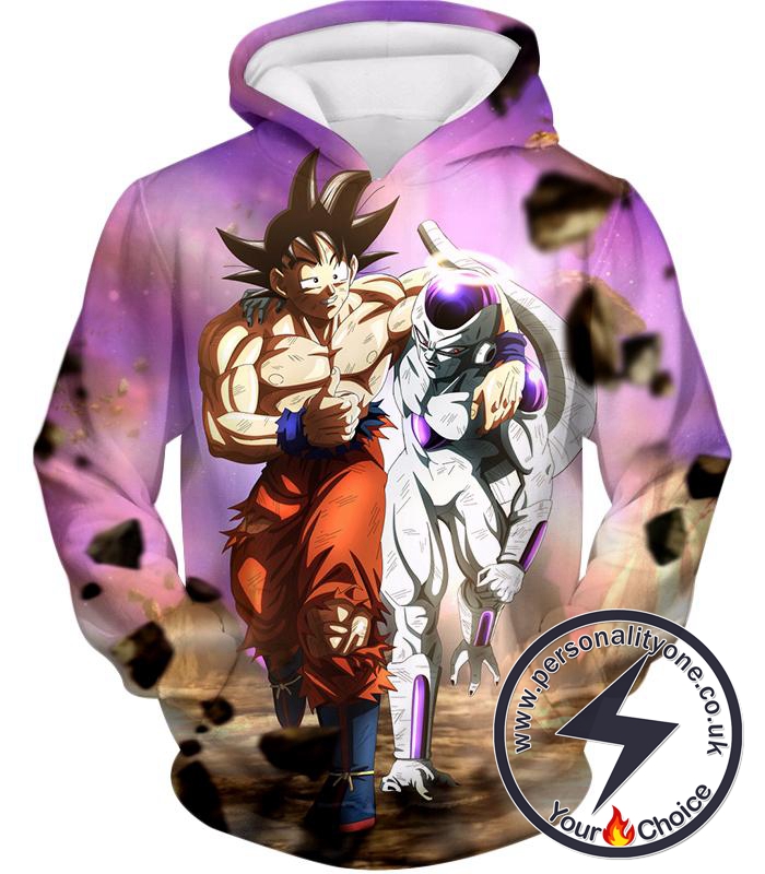 Dragon Ball Super Awesome Fighters Goku X Frieza Amazing Graphic Anime Hoodie