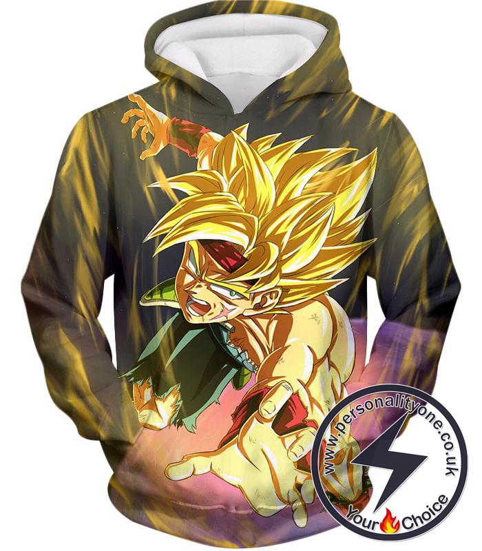 Dragon Ball Super Bardock the Ultimate Super Saiyan Awesome Anime Black Hoodie