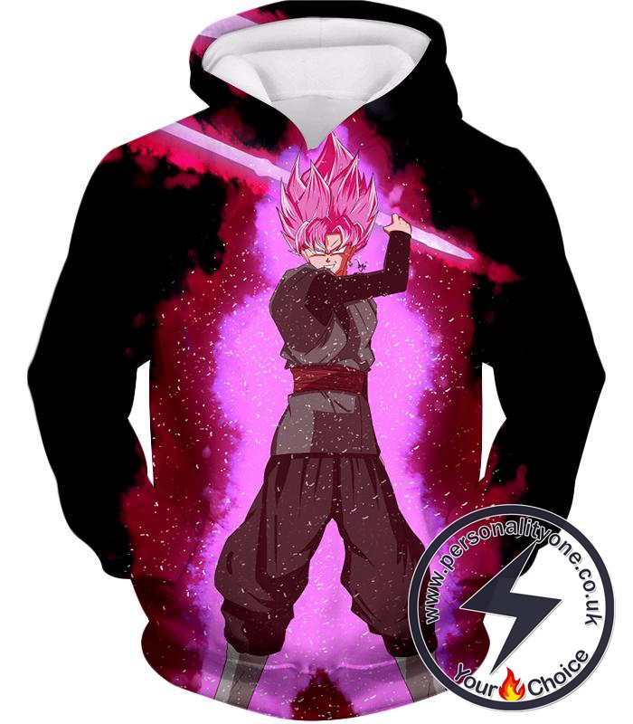 Dragon Ball Super Dangerous Evil Zamasu Super Saiyan Rose Action Cool Black Hoodie