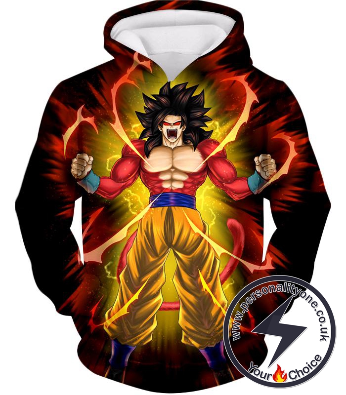 Dragon Ball Super Goku Super Saiyan 4 Ultimate Power Promo Black Hoodie