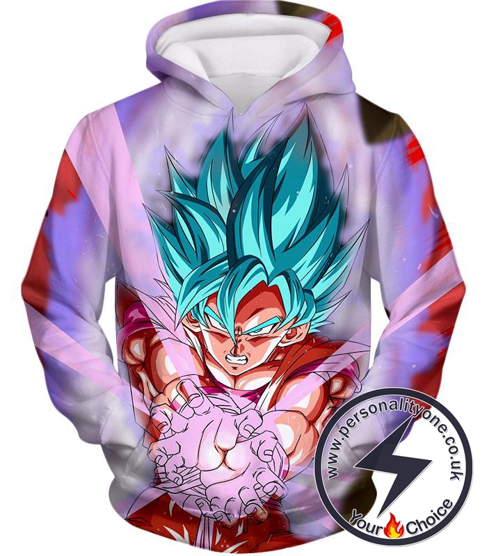 Dragon Ball Super Goku Super Saiyan Blue Godly Mode Ultimate Action Hoodie