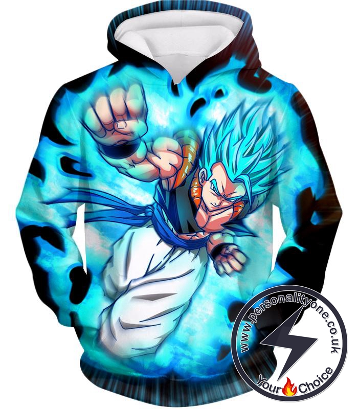 Dragon Ball Super Incredible Fusion Gogeta Super Saiyan Blue Cool Action Hoodie