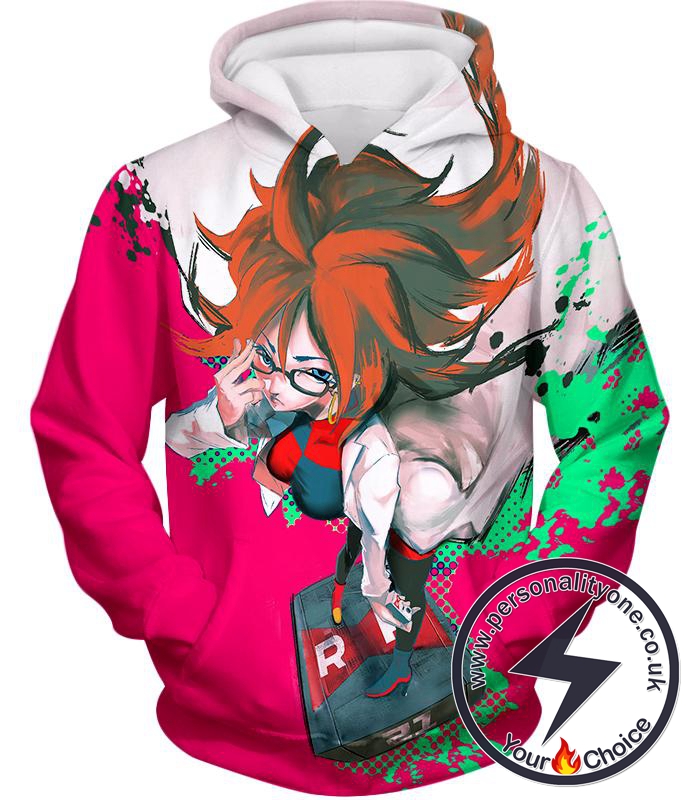 Dragon Ball Super Incredibly Intelligent Android 21 Cool Anime Promo Hoodie