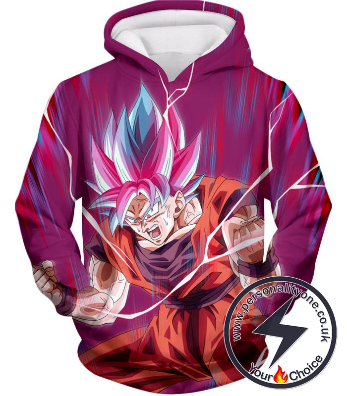 Dragon Ball Super Rising Ultimate Power Goku Super Saiyan Blue kaio-ken Incredible Action Hoodie