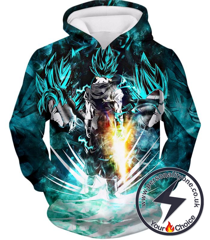 Dragon Ball Super Super Cool Fusion Goku X Vegita Vegito Super Saiyan Blue Awesome Graphic Hoodie