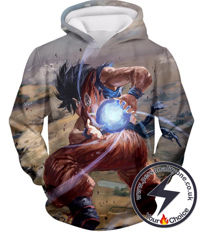 Dragon Ball Super Super Cool Goku Favourite Kame-Hame-Ha Attack Action Graphic Hoodie