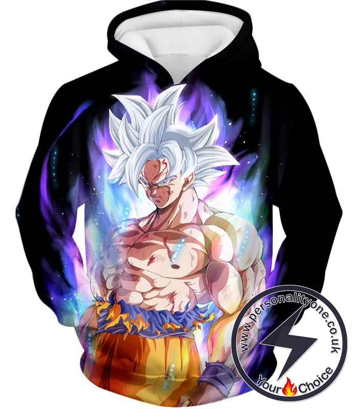 Dragon Ball Super Super Saiyan White Goku Ultimate Fighting Form Cool Black Hoodie