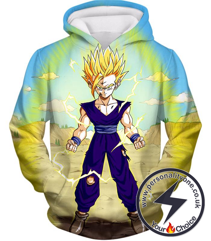 Dragon Ball Super Ultimate Anime Gohan Super Saiyan 2 Cell Saga Cool Graphic Hoodie