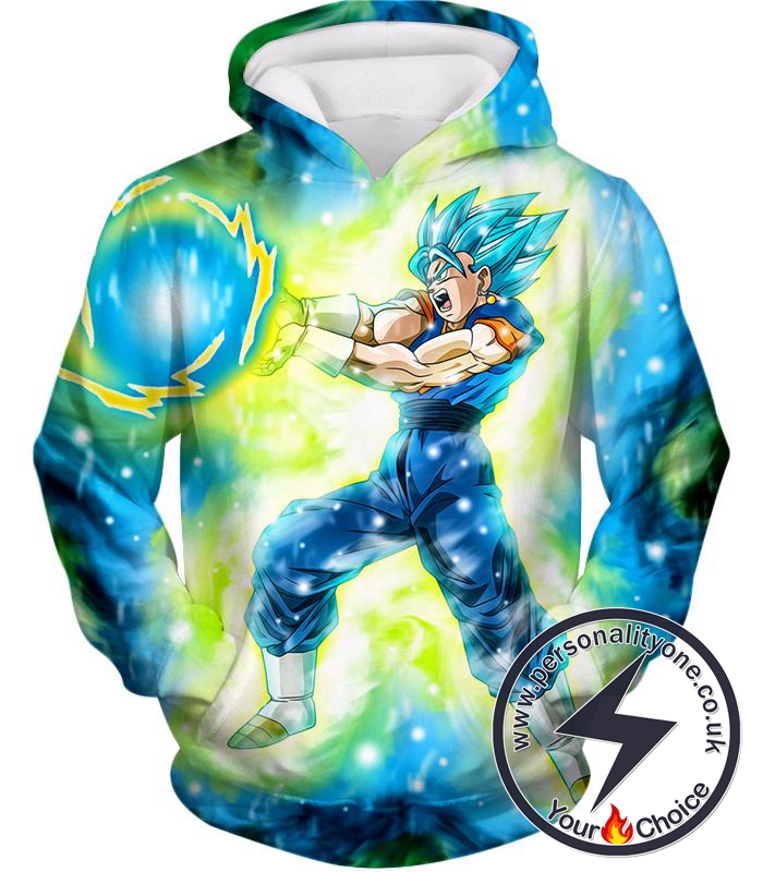 Dragon Ball Super Ultimate Blast Super Saiyan Blue Vegito Cool Action Hoodie