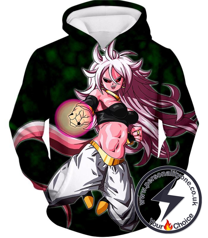 Dragon Ball Super Ultimate Fighter Android 21 Evil Form Action Cool Anime Hoodie