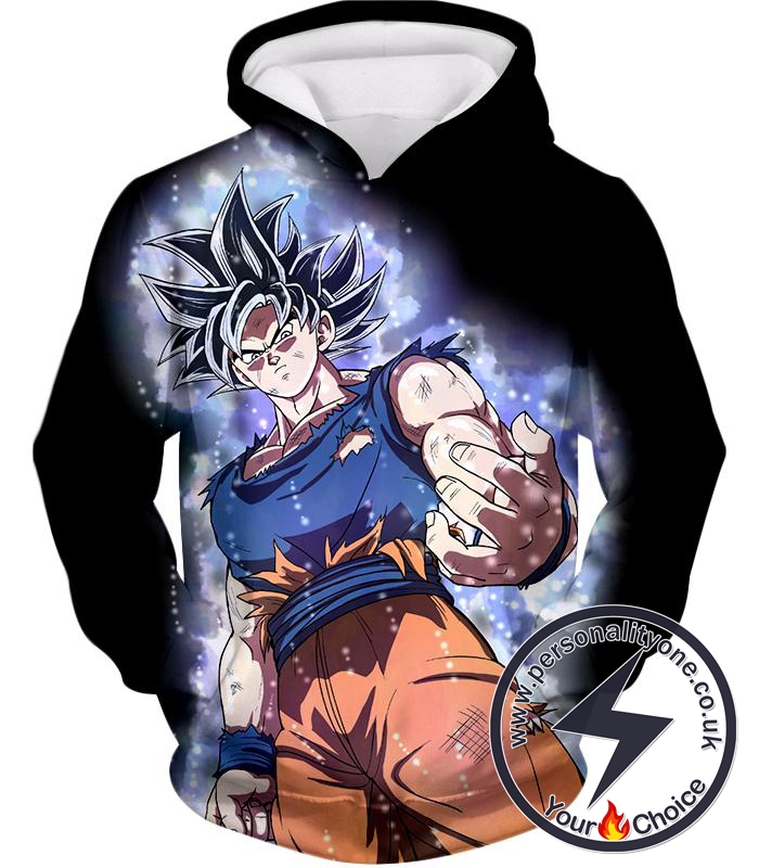 Dragon Ball Super Ultra Instinct Goku Super Cool Saiyan Warrior Black Anime Hoodie