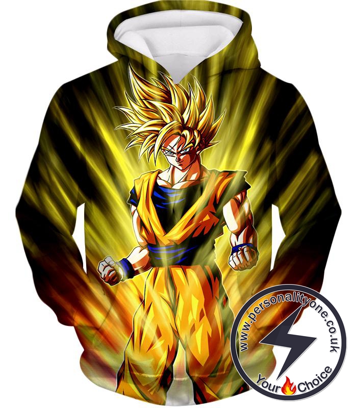 Dragon Ball Super Very Cool Super Saiyan 2 Goku Cool Anime Action Hoodie