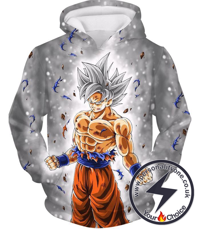 Dragon Ball Z Hoodie - Silver Mastered Ultra Instinct Goku