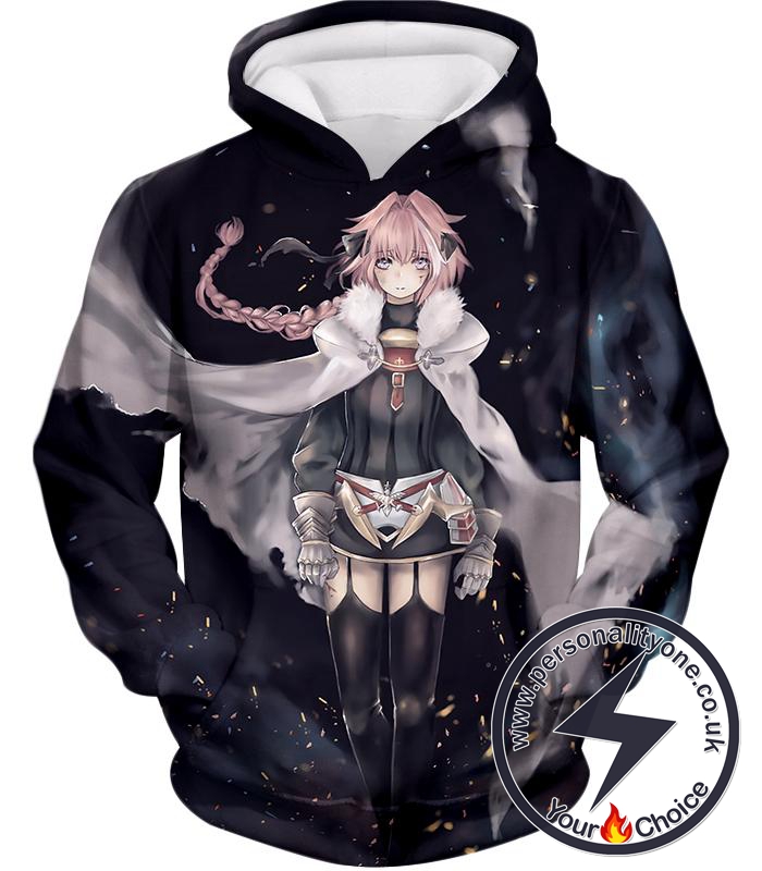 Fate Stay Night Apocrypha Rider of Black Astolfo Extella Action Hoodie