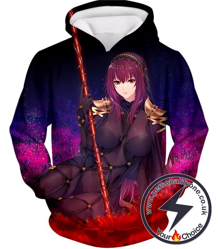 Fate Stay Night Fate Grand Order Lord of Spirits Scathach Action Hoodie