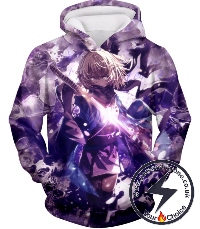 Fate Stay Night Grand Order Deadly Fighter Saber Sakura Action Hoodie