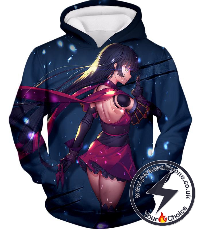 Fate Stay Night Hot Black Haired Female Fighter Fate Series Action Hoodie