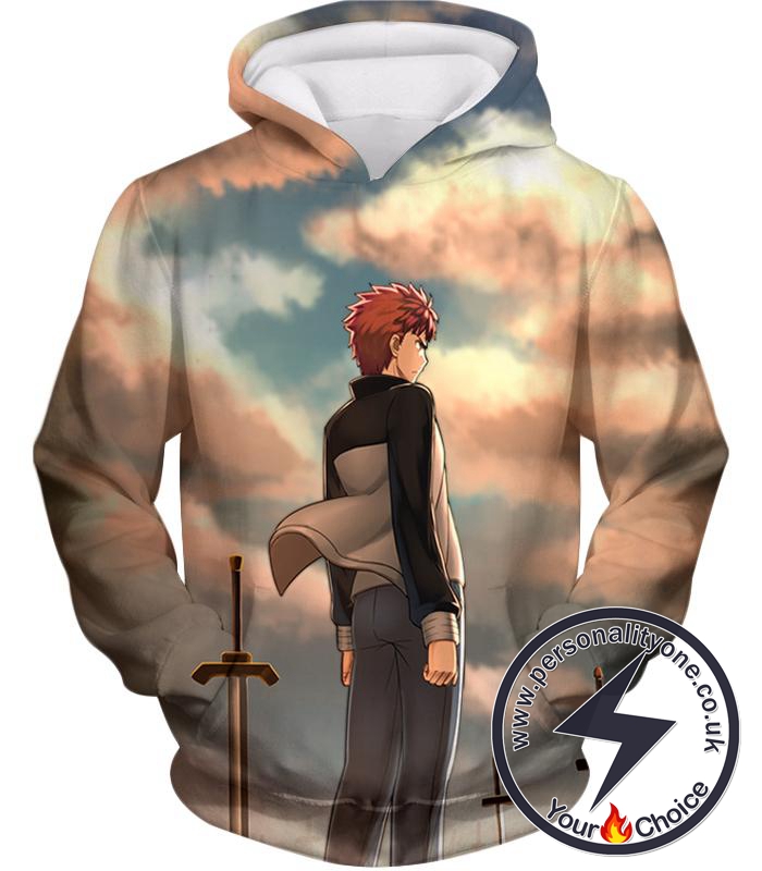 Fate Stay Night Super Cool Hero Shirou Emiya Unlimited Blade Works Hoodie