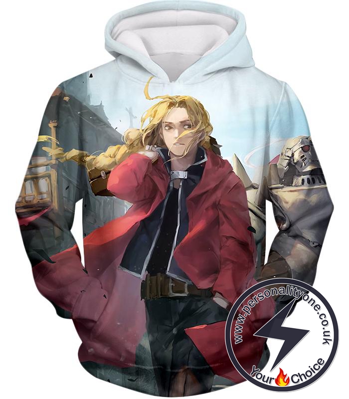 Fullmetal Alchemist Awesome High Definition Art Fullmetal Alchemist Edward Elrich Anime Poster Hoodie