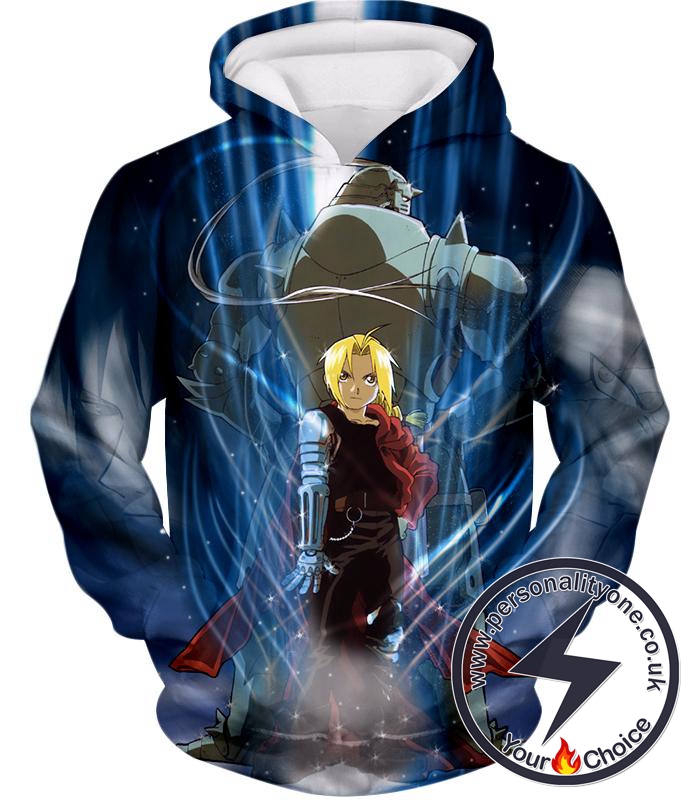 Fullmetal Alchemist Brothers Together Edward x Alphonse Ultimate Anime Action Hoodie