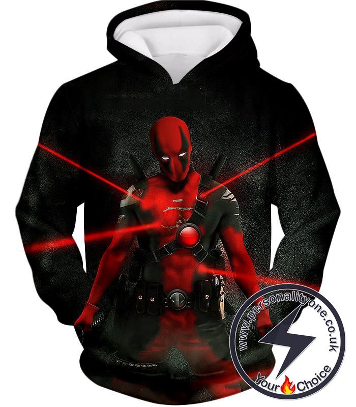 Indestructible Mutant Weapon X Project Deadpool Action Black Hoodie