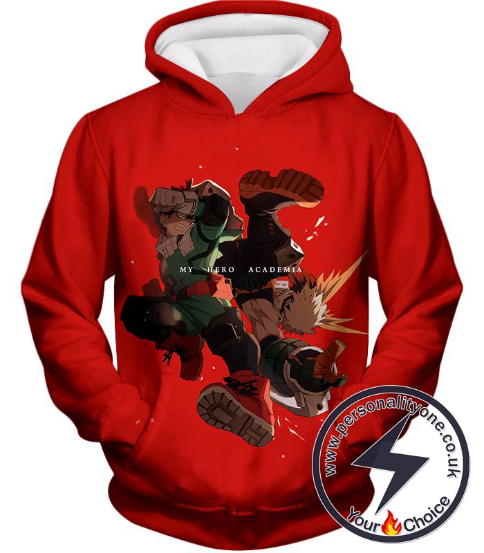 My Hero Academia Izuki and Bakugo My Hero Academia Promo Hoodie