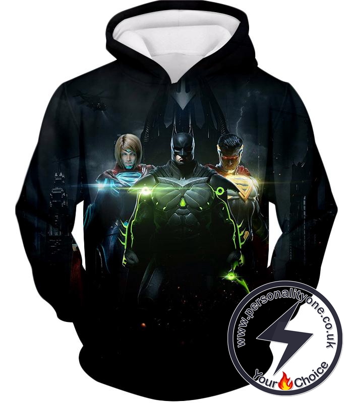 Next Generation Ultimate DC Heroes HD Graphic Black Hoodie